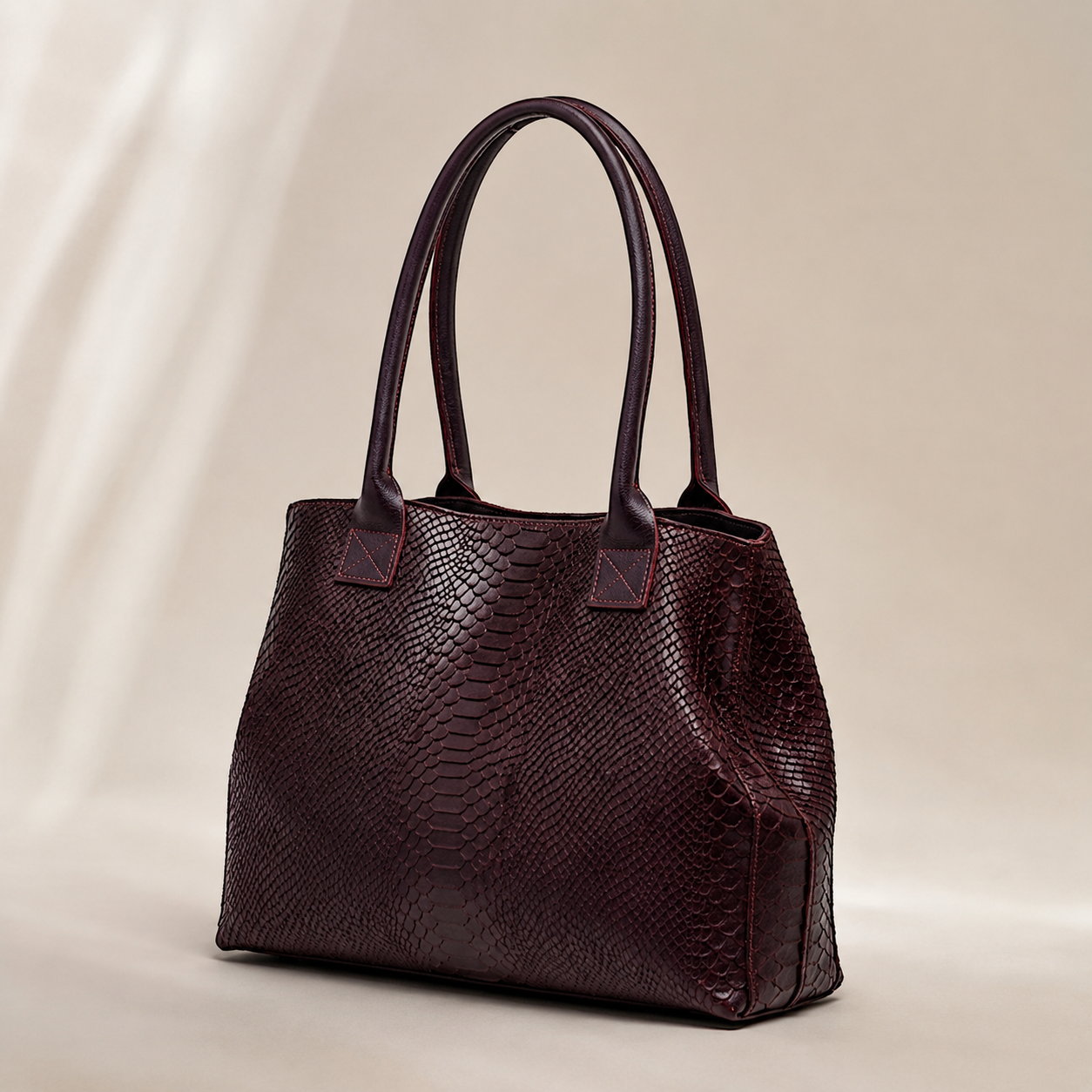 GIOIA usnjena torbica – bordo
